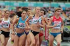 Hannah England (GB) and Ekaterina Magnani (Russia) lead the 1500 metres at the European Athletics Team Championships.